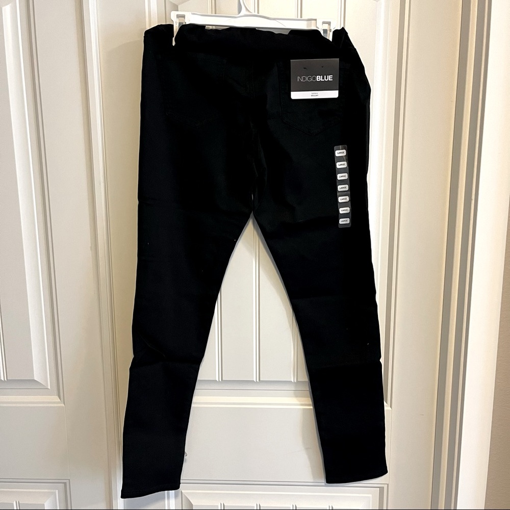 Motherhood Maternity Indigo Blue Bella Secret Fit Belly Skinny Leg Pants